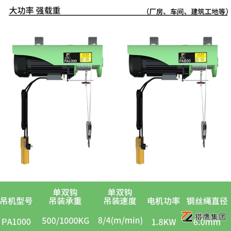 微型電動葫蘆使用場景圖解-倉庫/車間/車庫應用方案